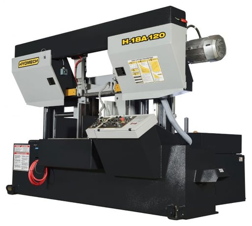18" x 18" Hyd-Mech #H-18A-120, automatic horizontal bandsaw, 1-1/2" x 19' 2" blade, 50-350 SFM, 10 HP - Image 1