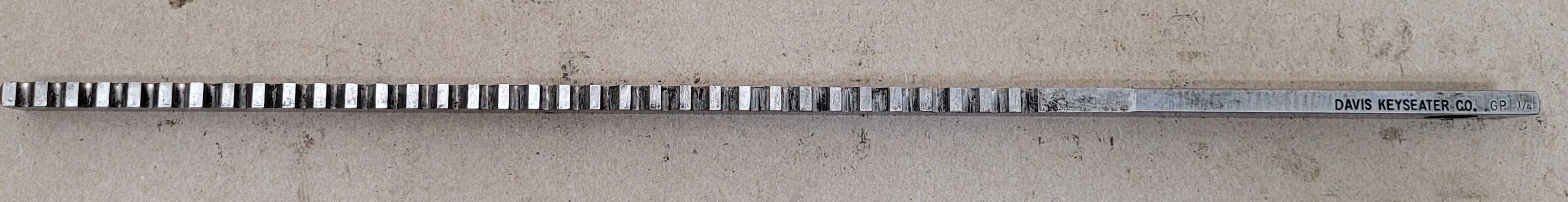 1/4" x 16" Davis, keyseater broach - Image 3