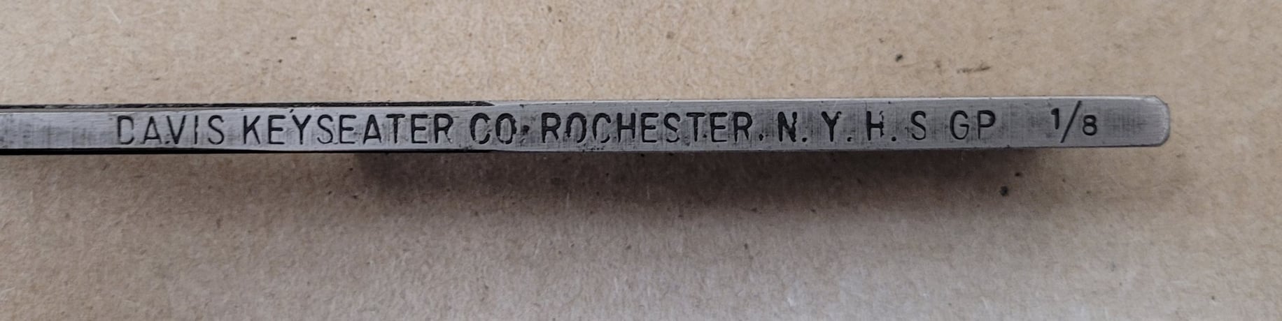1/8" x 16" Davis, keyseater broach - Image 3