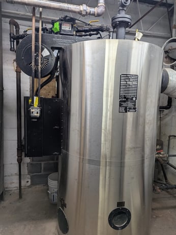 30 HP 150 PSI Fulton Classic #FB-030-A, Vertical Tubeless Steam Boiler, Natural gas, 1005000 BTUH, 1085 PPH - Image 6