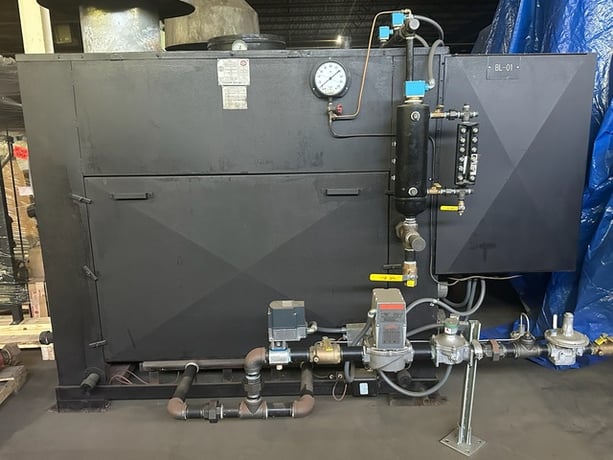 70 HP 125 PSI Parker Industrial #70, Steam Boiler, Natural gas, 2940000 BTU, 349 sq.ft., 1994 - Image 1