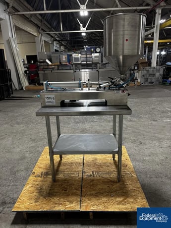 Jda Packaging Equipment #PF200, Semi-Automatic Piston Filler, sngl head, Stainless Steel, 100 SPM, hopper - Image 4