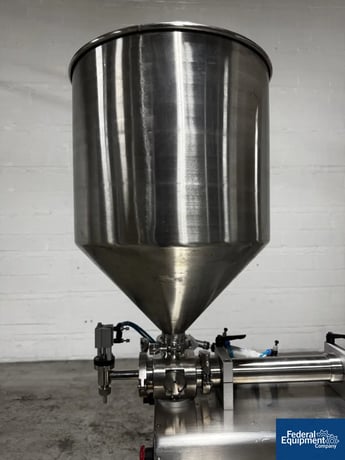 Jda Packaging Equipment #PF200, Semi-Automatic Piston Filler, sngl head, Stainless Steel, 100 SPM, hopper - Image 6