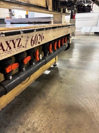 AXYZ #Series-6020, CNC router, 5-Axis, 85" x 20' table, 24000 RPM, 2006, controls retrofitted 2014 - Image 7