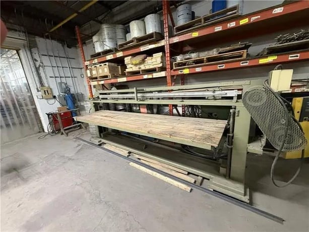 Progress #PMC-312-6, manual stroke sander, 10' x 30' sliding table, 24" vertical opening, 6" x 312" abrasive - Image 3