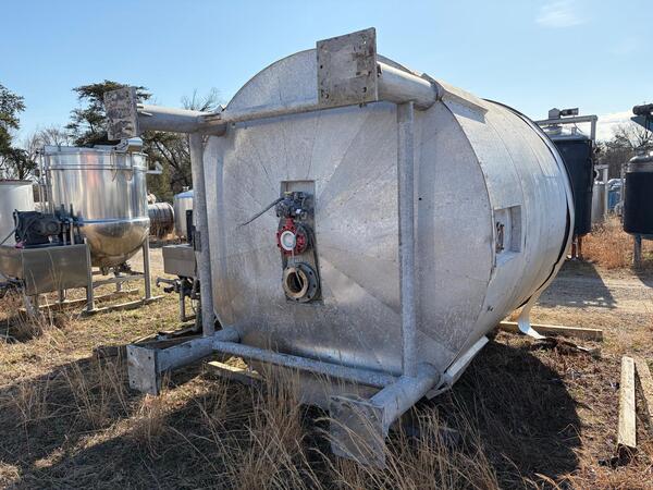3000 gallon A & B Process Systems, Stainless Steel Mix Tank, 8' diameter x 9' Straight Side, 7.5 HP paddle - Image 6