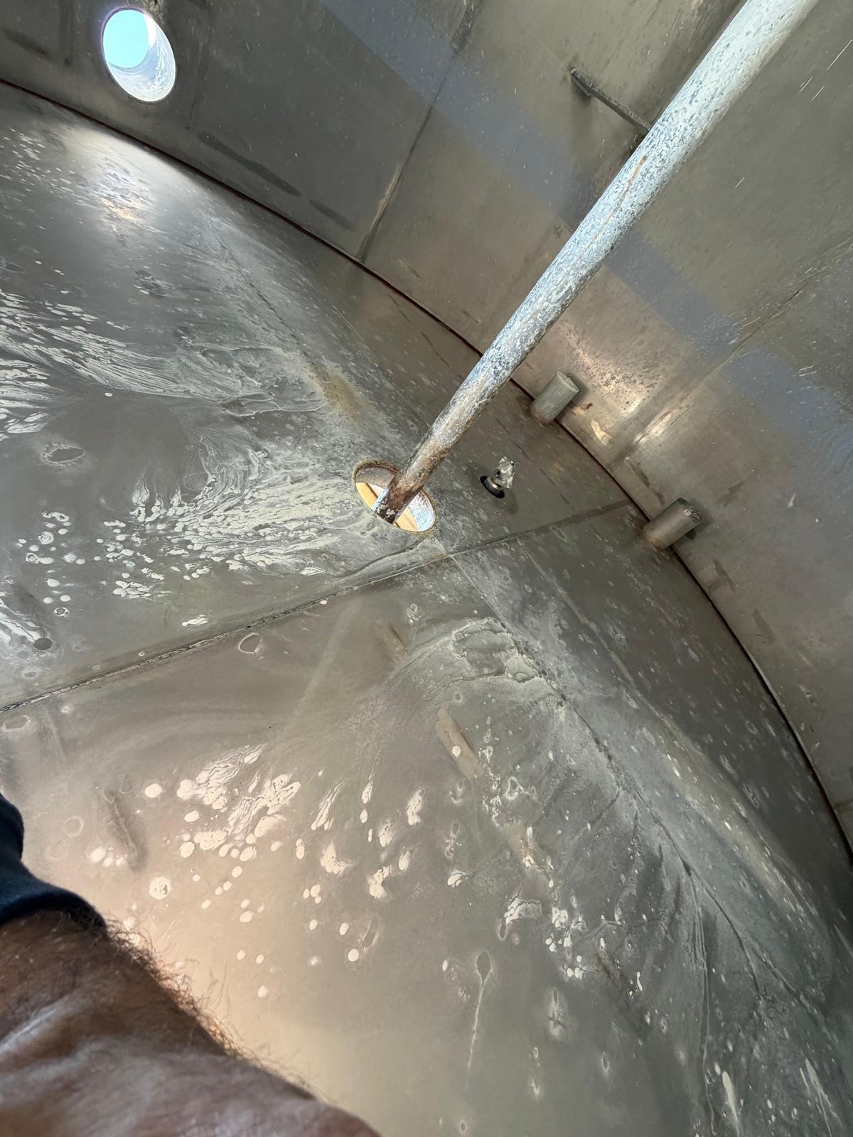 3000 gallon A & B Process Systems, Stainless Steel Mix Tank, 8' diameter x 9' Straight Side, 7.5 HP paddle - Image 8