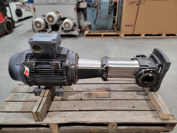 Grundfos #CR150, Vertical Multistage Centrifugal Pump, 3550 RPM, 60 HP WEG W22 motor - Image 1