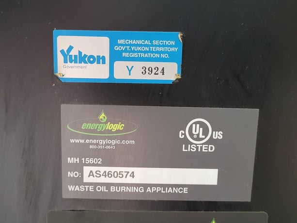 400000 BTU EnergyLogic #EL-500B, Waste Oil Boiler, 3.6 GPH, 10-13 psi - Image 2