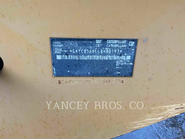 Caterpillar CS56B, Vibratory Single Drum Smooth, 4262 hours, S/N: L8H00193, 2012 - Image 8
