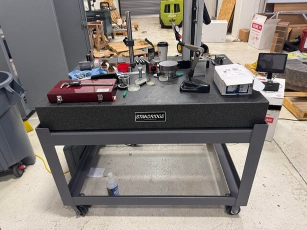 Tesa #Micro-Hite+M, motorized height gauge, probe set, rolling table, 2024 - Image 2