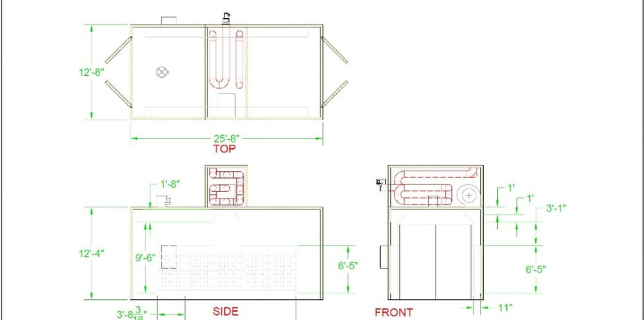 12" width x 25" L x 144" 'H Batch Oven, new, never used - Image 2