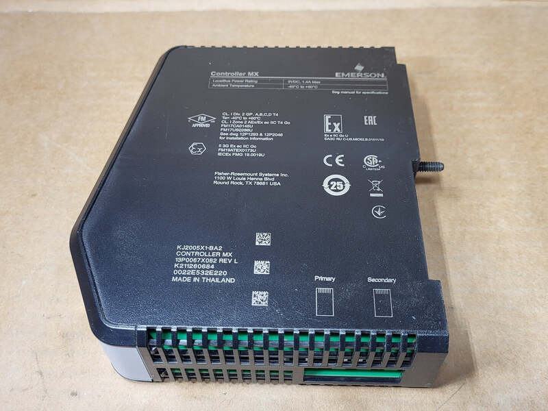 Emerson #KJ2005X1-BA2, MX Controller DeltaV, 1.4 amps, 5 VDC - Image 1