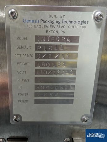 Genesis #Integra, Packaging Vial Crimper, 50mm diameter x 101mm H, 220 V., 1ph, 2014 - Image 3