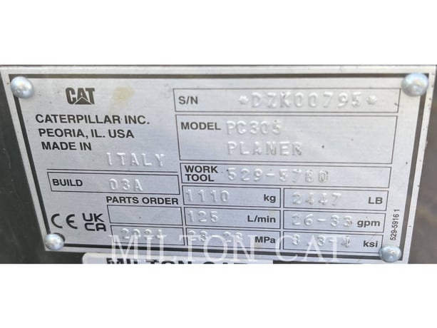 Caterpillar CATERPILLAR PC305 COLD PLANER, Cold Planer, S/N: DZK00795, 2024 - Image 5