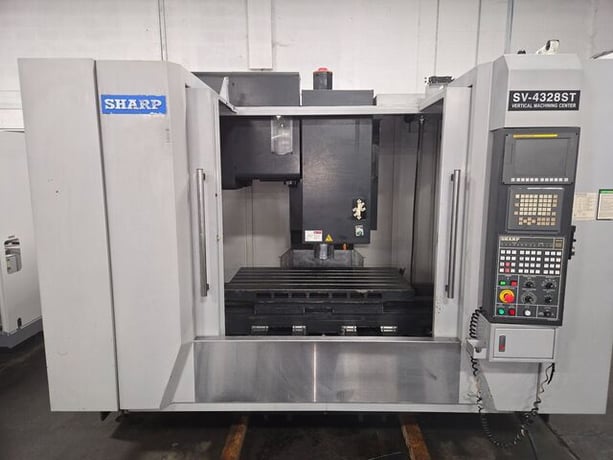 Sharp #SV-4328ST, CNC vertical machining center, 24 automatic tool changer, 43.3" X, 27.5" Y, 24" Z, 10000 - Image 7