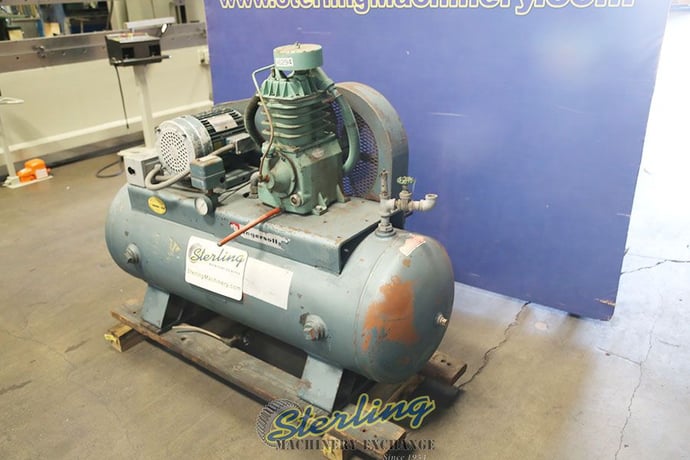 5 HP Speedaire #32492, air compressor, 220 V., 3-phase, 80 gallon horizontal tank - Image 1