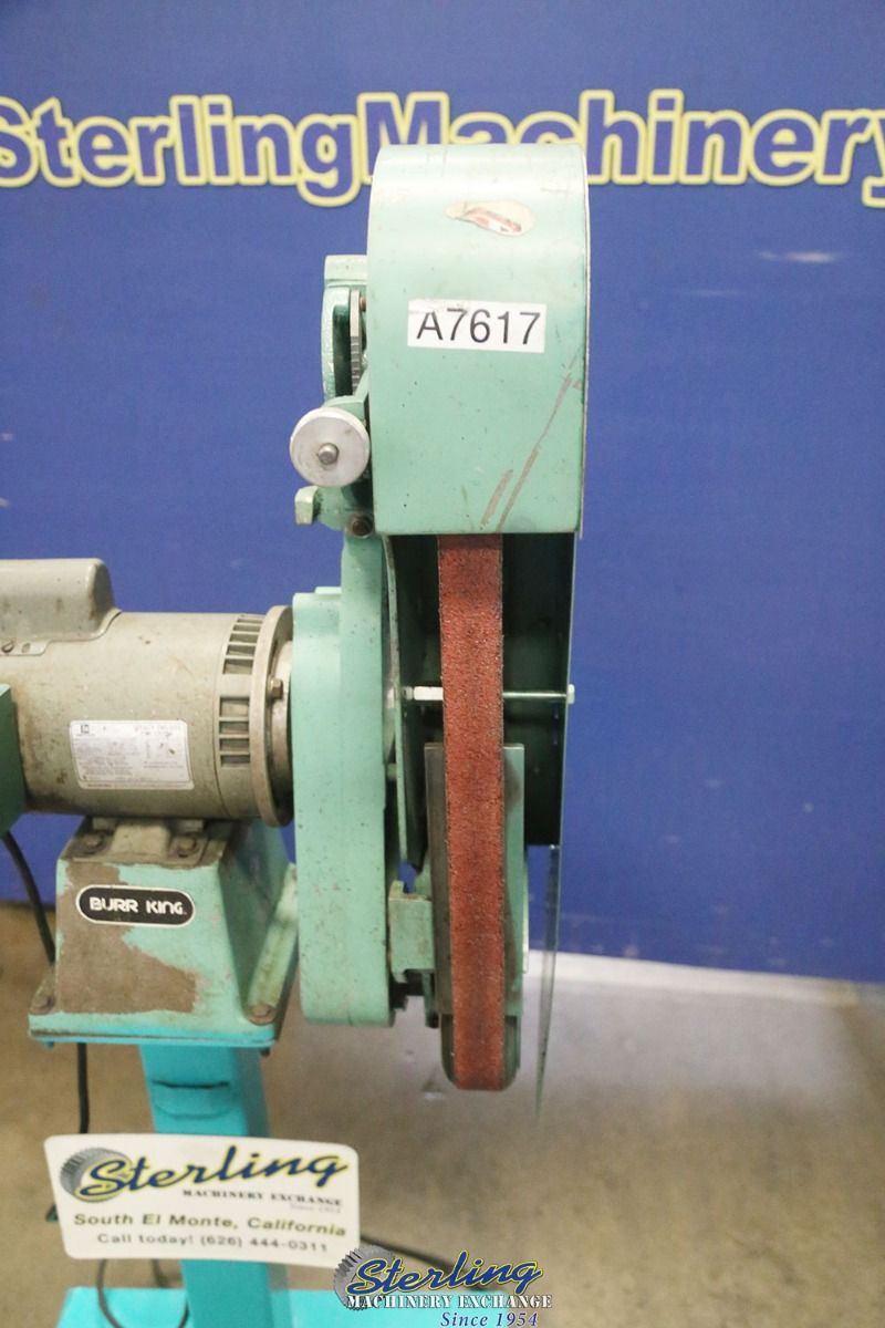2.5" x 60" Burr King #960-250, belt sander, 1.5 HP, stand - Image 6