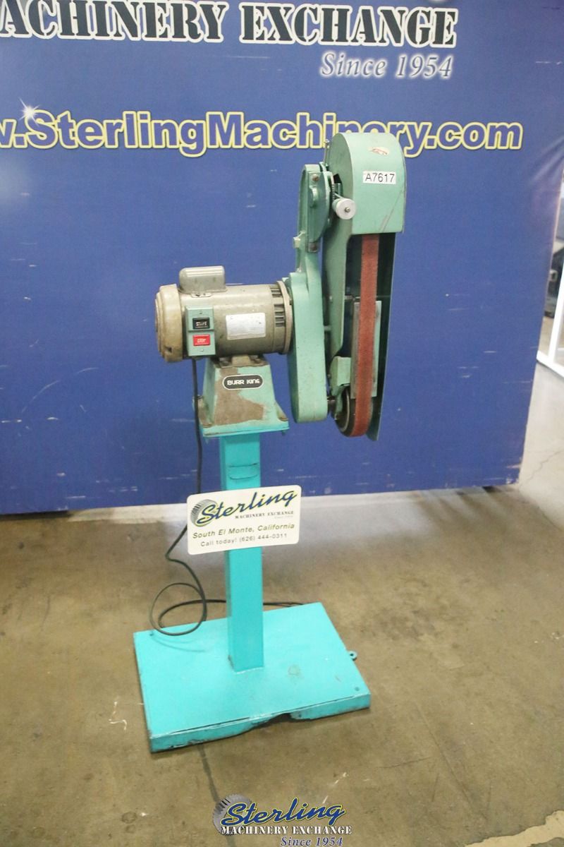 2.5" x 60" Burr King #960-250, belt sander, 1.5 HP, stand - Image 10