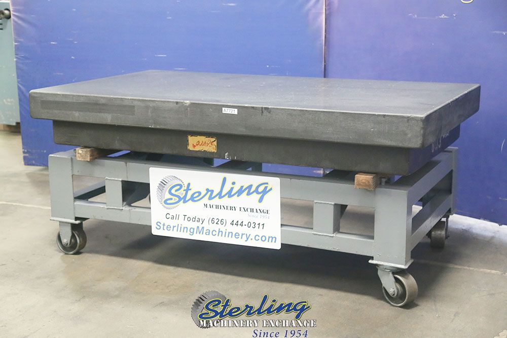 48" x 84" x 6" Mojave #Grade-A, surface grinder, 4 ledges, steel stand - Image 1
