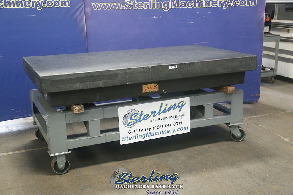 48" x 84" x 6" Mojave #Grade-A, surface grinder, 4 ledges, steel stand - Image 9