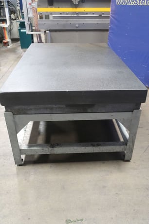 48" x 72" x 10" Mojave #Grade-A, pyramid granite surface plate, 2 ledge, steel stand - Image 7