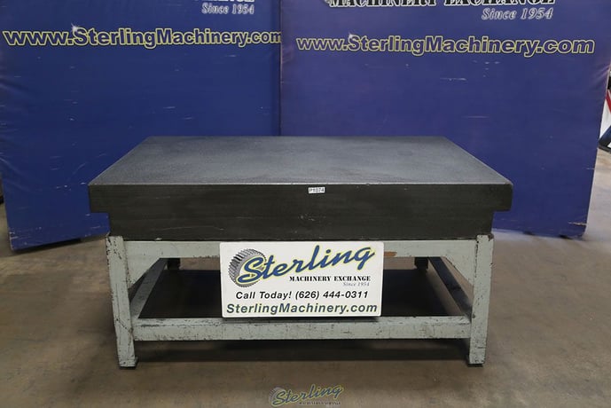 48" x 72" x 10" Mojave #Grade-A, pyramid granite surface plate, 2 ledge, steel stand - Image 9