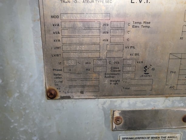 75 KVA 600 Primary, 600Y/347 Secondary, Delta Dry Type Distribution Transformer, Nema 3R - Image 2