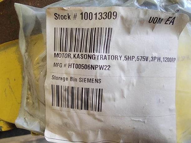 5 HP 1200 RPM Siemens, Electric Motor, 575 Volts - Image 2