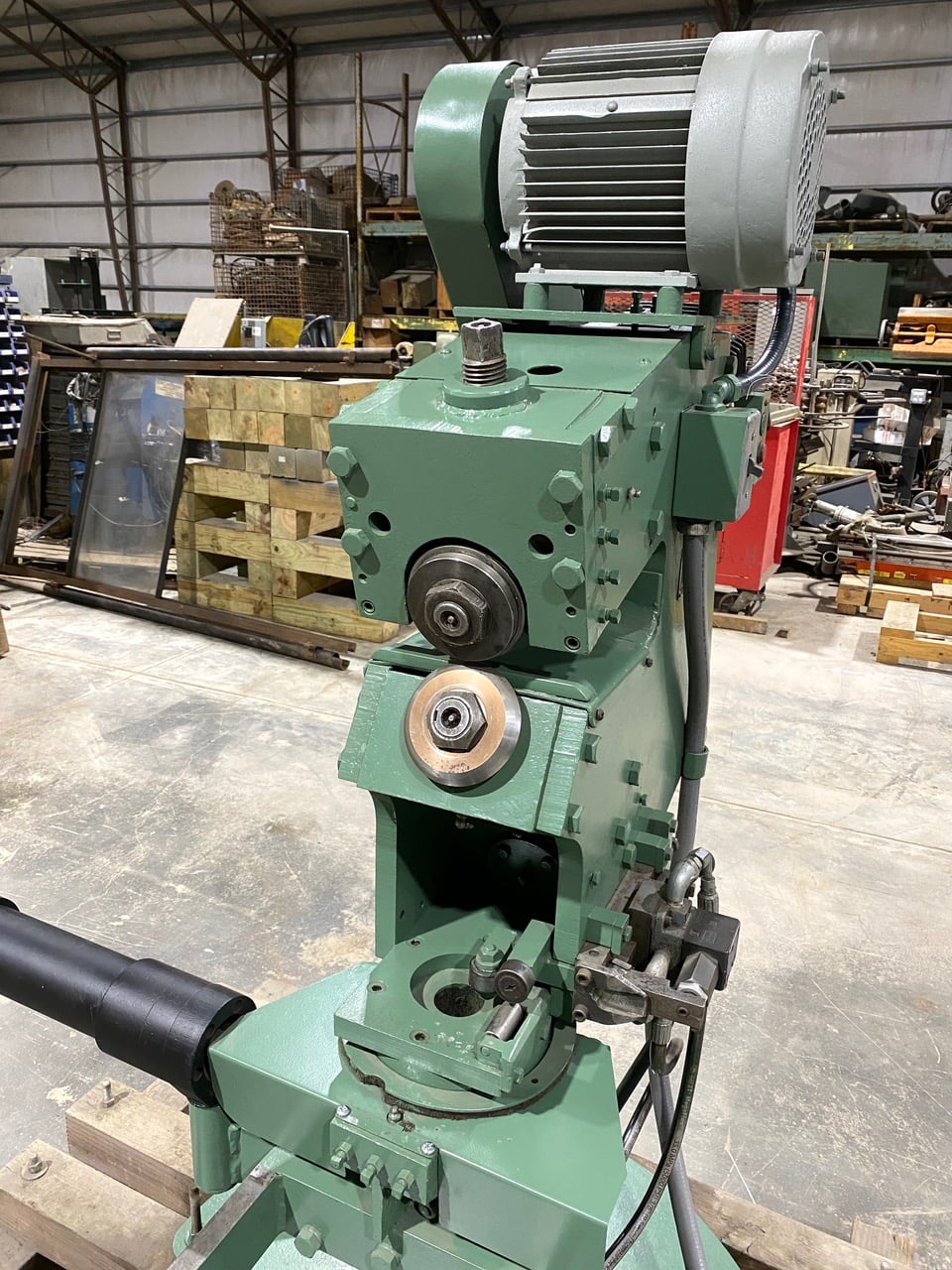 3/16" Blue Valley #72, elliptical head shear & flanger, 94" diameter, vari-speed control, 1979 - Image 3