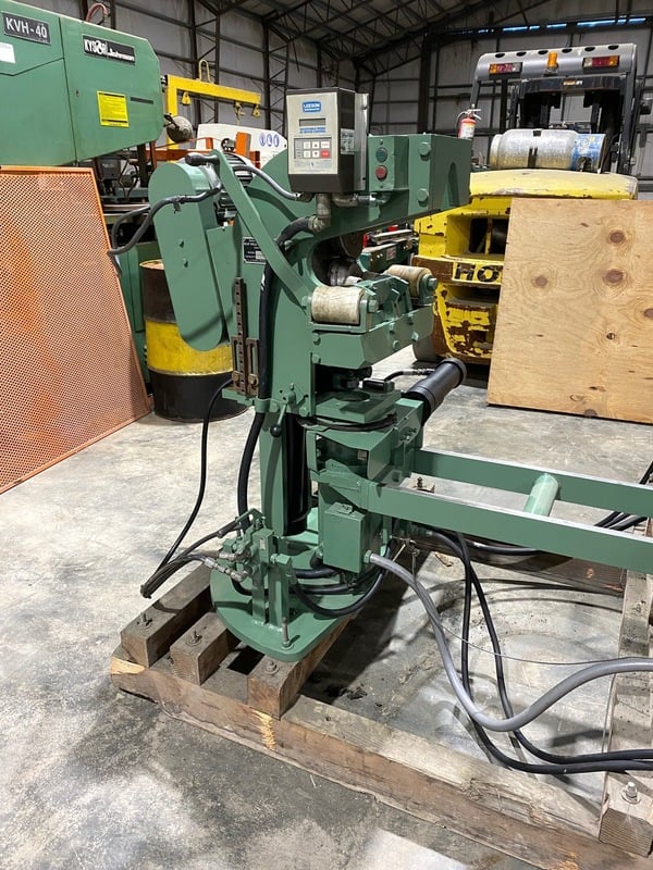 3/16" Blue Valley #72, elliptical head shear & flanger, 94" diameter, vari-speed control, 1979 - Image 4