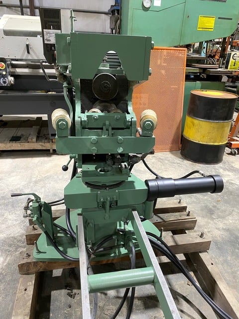 3/16" Blue Valley #72, elliptical head shear & flanger, 94" diameter, vari-speed control, 1979 - Image 6