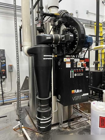 60 HP Fulton #VSRT60, Vertical Spiral Rib Tubeless Steam Boiler, 150 PSI, 2070 PPH, 116 sq.ft., 2019 - Image 4