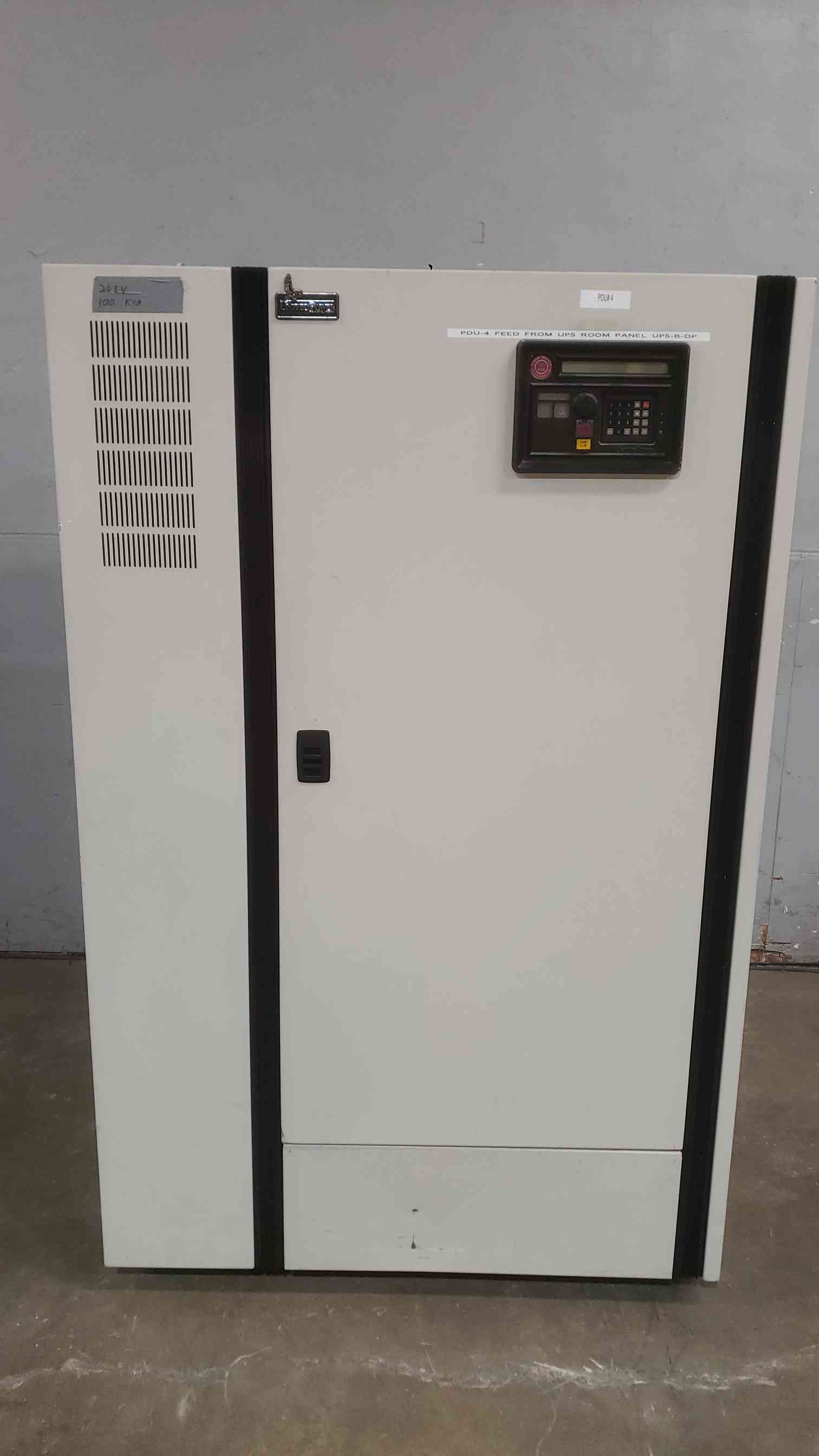 100 KVA United Power #PDM3-F2-100-426, PDU, 480V x 208V, w/ breakers - Image 1