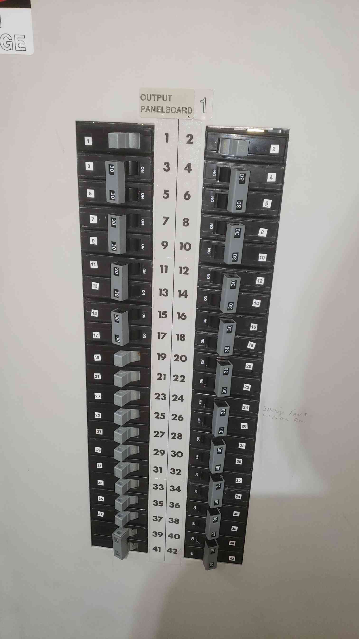 100 KVA United Power #PDM3-F2-100-426, PDU, 480V x 208V, w/ breakers - Image 7