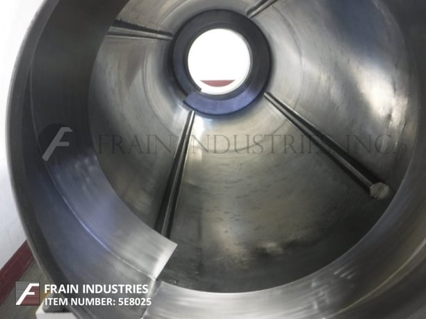 Stainless Steel, continuous, cylindrical drum for coating, 36" ID x 102" L coating chamber, (4) 1" H baffles - Image 2