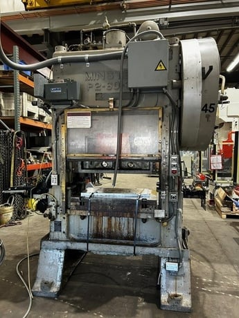 60 Ton, Minster #P2-60-36, straight side double crank press, 3" stroke, 14.5" Shut Height, 3" slide adj., 240 - Image 1