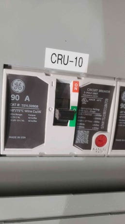 400 Amp. General Electric A-Series-II, Panelboard, 480/277 Volts, 5 Breakers & Main - Image 4