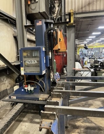 Peddinghaus #Ocean-Avenger-MDL-1000-1B, CNC beam drill line, 40" x 60' beam capacity, 13" stroke, 2009 - Image 5