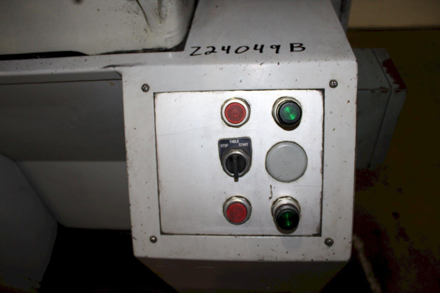 6" x 18" Harig, surface grinder, 8" x 1.25" x 1.25" wheel, hydraulic table, manual down feed, coolant - Image 8