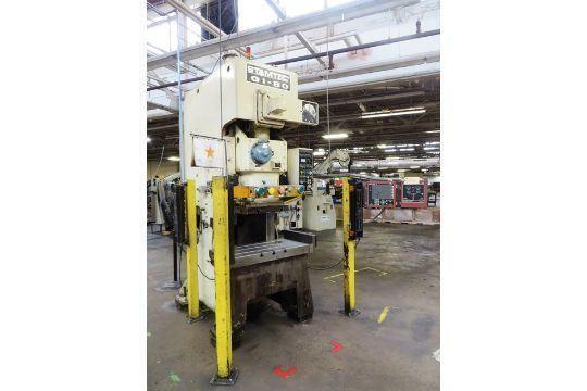 88 Ton, Stamtec #G1-80, gap frame press, 5.91" stroke, 13" Shut Height, 3.15"ram adj., 39.37"x21.65"bed - Image 1