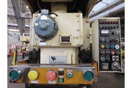 88 Ton, Stamtec #G1-80, gap frame press, 5.91" stroke, 13" Shut Height, 3.15"ram adj., 39.37"x21.65"bed - Image 5