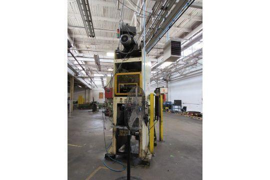 88 Ton, Stamtec #G1-80, gap frame press, 5.91" stroke, 13" Shut Height, 3.15"ram adj., 39.37"x21.65"bed - Image 6