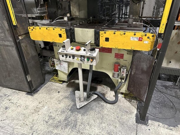 220 Ton, Aida #NC1-2000(2), single crank gap frame press, 9.84" stroke, 17.72"Shut Height, 4.33"ram adj. - Image 4