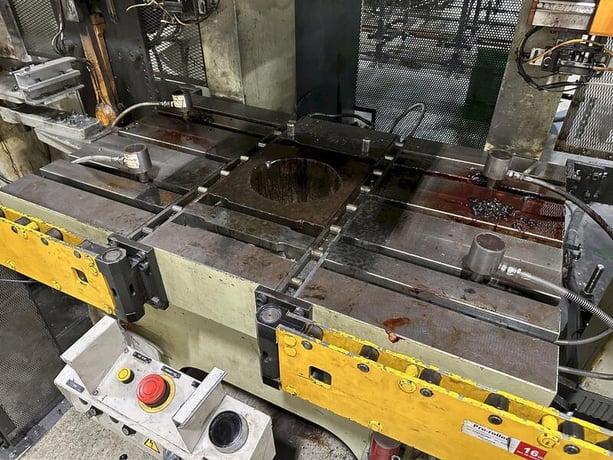 220 Ton, Aida #NC1-2000(2), single crank gap frame press, 9.84" stroke, 17.72"Shut Height, 4.33"ram adj. - Image 5