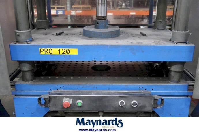 50 Ton, Hydraulic 4-post press, 24" stroke, 28" daylight, 35" x32" bed, 2.5" cylinder diameter - Image 3