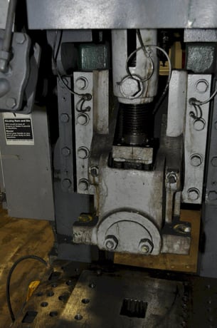 40 Ton, Rousselle #4, OBI press, 3" stroke, 12" Shut Height, 3.5"ram adj., 105 SPM, 26" x16"bed, air clutch & - Image 5
