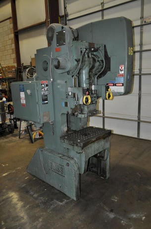 45 Ton, Bliss #C-45, OBI press, 3" stroke, 12.25" Shut Height, 3" ram adj., 120 SPM, 29.5"x18"bed, air clutch - Image 1