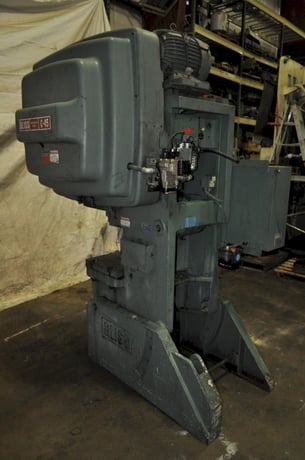 45 Ton, Bliss #C-45, OBI press, 3" stroke, 12.25" Shut Height, 3" ram adj., 120 SPM, 29.5"x18"bed, air clutch - Image 4
