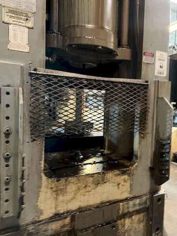 300 Ton, Minster #E2-300-60-36, straight side double crank press, 6" stroke, 32" Shut Height, 6" ram adj. - Image 4